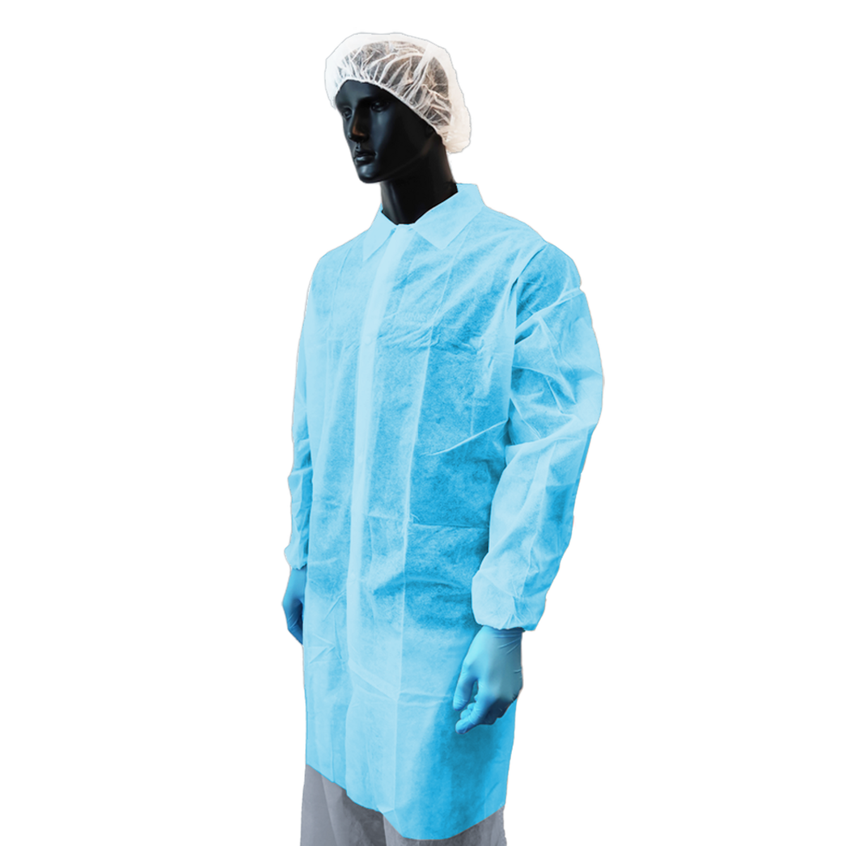 Besuchermantel mit Druckknöpfen